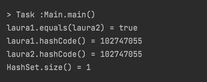 Override the equals() method and hashCode() method